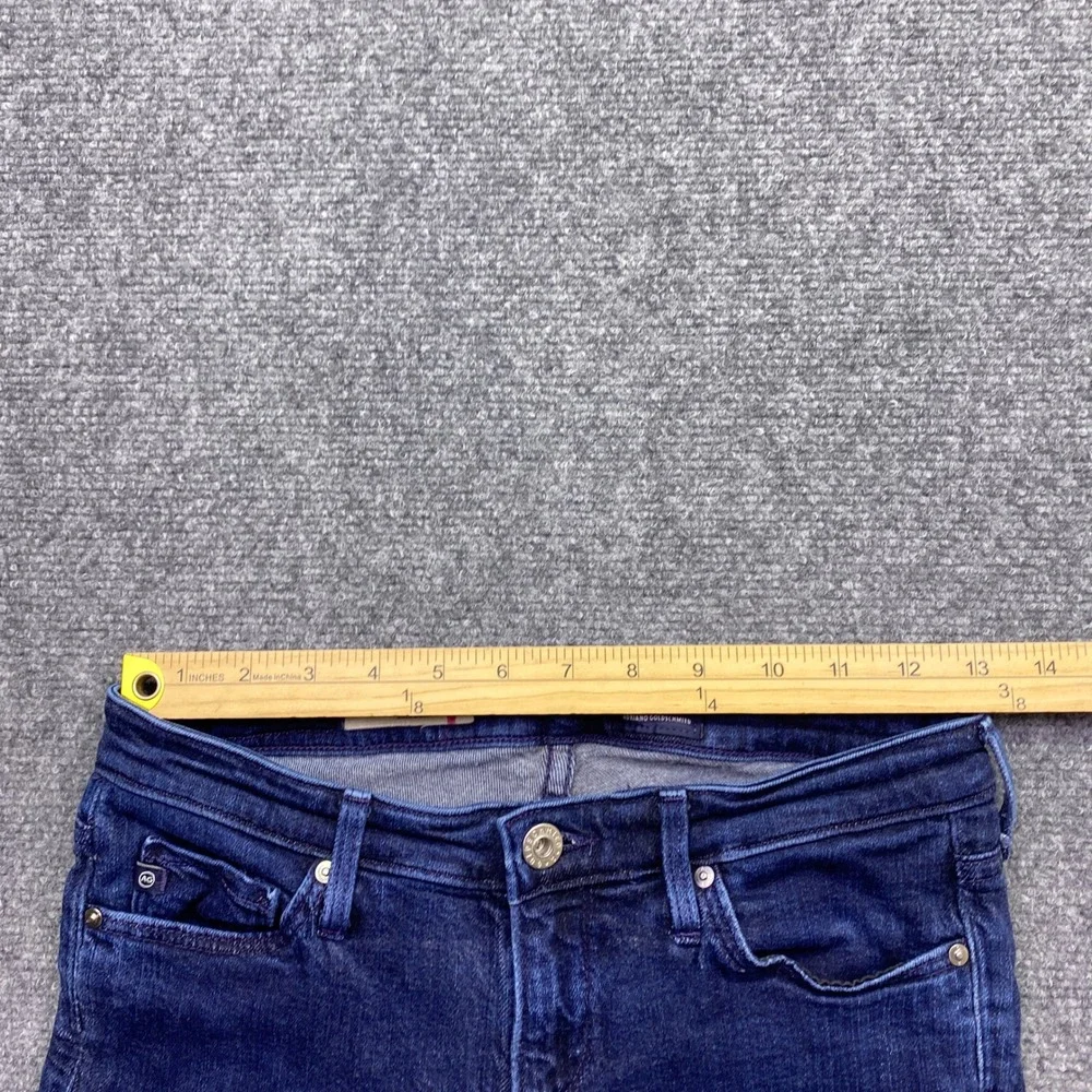 AG Adriano Goldschmied The Ballad Slim Boot Jeans Dark Wash 25R Grunge Western